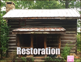 Historic Log Cabin Restoration  Wayne County, North Carolina